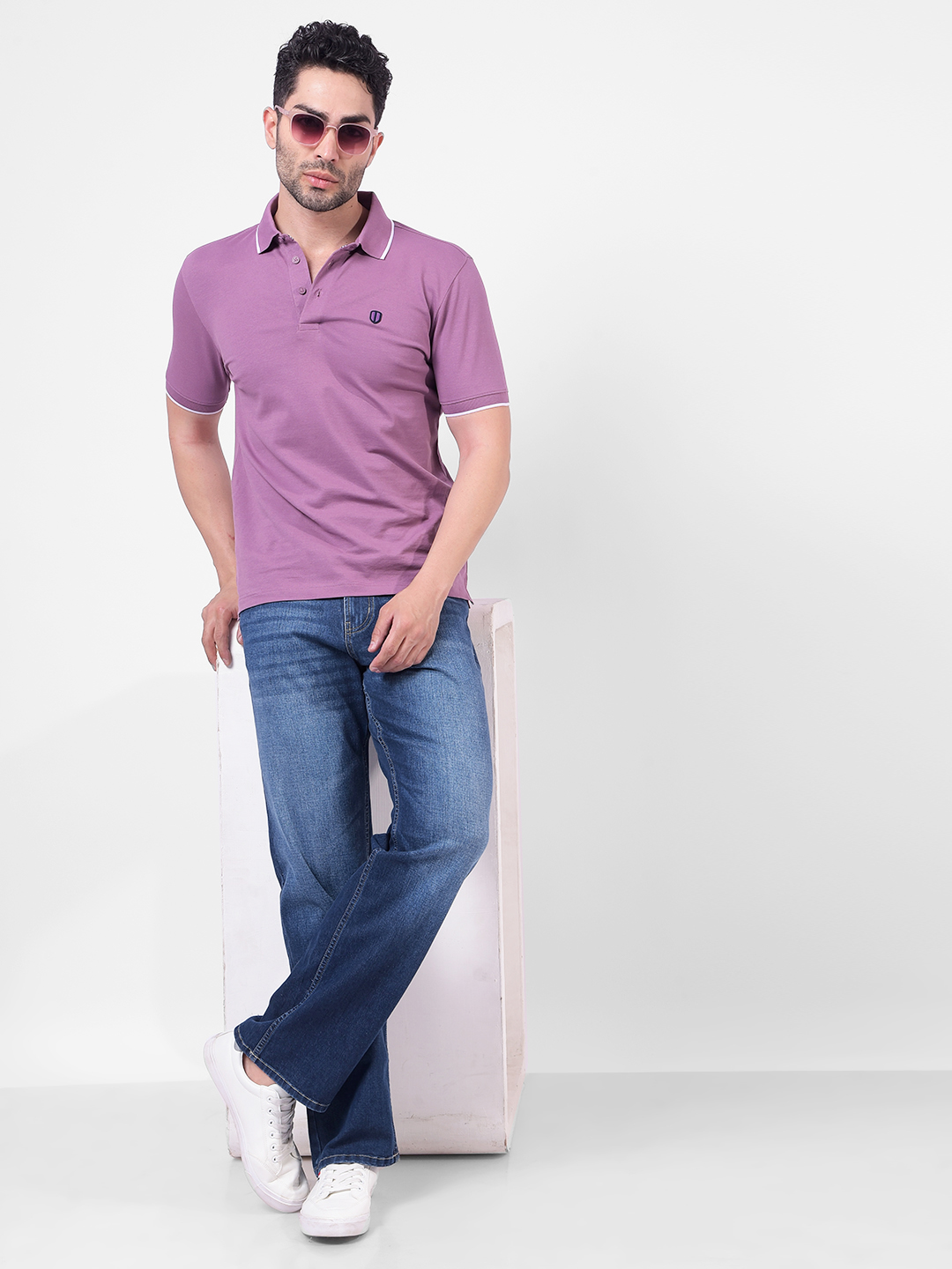 Numero Uno Men Solid Blue Jeans